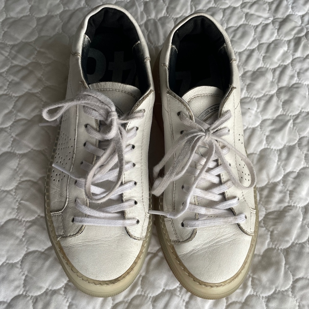 P448 Thea Platform Sneakers Made in Italy Size 38 (US 7.5) - Picture 2 of 10